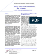 Colloidal Stability October