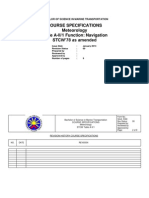 Course Specs Meteorology CHED