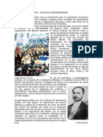 Argentina 1880-1916 - Política Conservadora