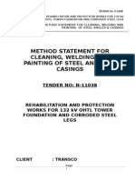 N-11038 - Method Statement For Cleaning, Welding and Painting of Steel Angles & Casings-Old