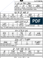 Quran Word by Word ENGLISH Translation - para 2