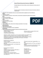 Postpartum Maternal Physical Assessment Summary