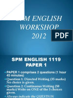 SPM English 1119 p1 Workshop