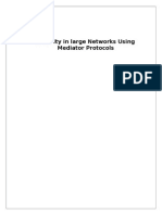 Security in Large Networks Using Mediator Protocols (Synopsis)