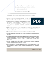 Lista de Exercícios 5 - Volumetria de Precipitação PDF