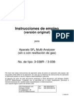 Multi Analizador de Gas SF6 - 3-038R-R Espanol PDF