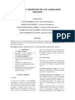 Densidad y Absorción de Los Agregados Gruesos