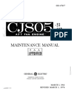 CJ805 AFT Fan Engine MaintenanceManual PDF