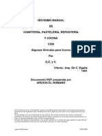 Novisimo Manual de Confiteria, Pasteleria, Reposteria y Cocina Por G.E. y C. 1891 PDF