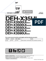 Pioneer Deh-X35uix Deh-X3500uix Deh-X3500ui Deh-X3550ui Deh-X3550uix Deh-X3590 PDF