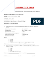 API 570 Practise Exam Questions