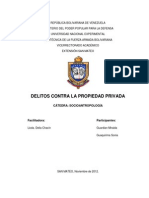 Delito Contra La Propiedad Privada