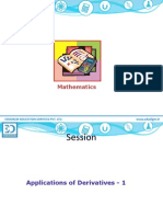 Application of Derivatives Class 12 Isc