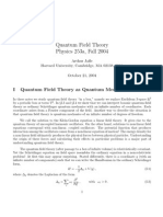 Quantum Field Theory Notes by Jaffe