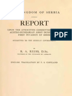 The Kingdom of Serbia Report - Upon The Atrocities Committed by The Austro-Hungarian Army During The First Invasion of Serbia (1916.) - Rodolphe Archibald Reiss