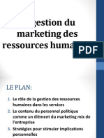 Sujet V-Le Management Marketing Des Ressources Humaines