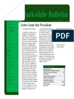 Letter From Our President: Barksdale Bulletin