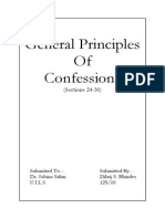 General Principles of Confession