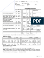 BGA Glider Data Sheet - LS 3A & LS 3-17: Weighing Data: Control Deflections in MM