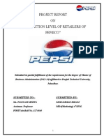 Satisfaction Level of Retailers of Pepsico