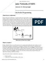 Computer Networks (CS425) : Unix Socket Programming