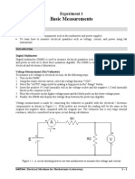 Basic Measurements: Experiment 1