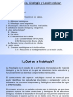 Histología, Citología y Lesión Celular