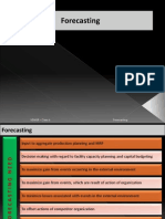 Forecasting (Operation Planning & Control)