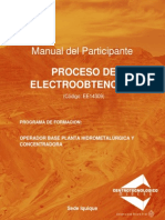 Manual - Proceso de Electroobtención