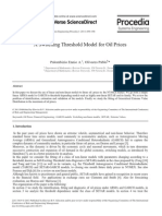 A Switching Threshold Model For Oil Prices: Palombizio Ennio A., Olivares Pablo