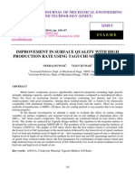 Improvement in Surface Quality With High Production Rate Using Taguchi Method and Gra