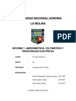 Informe N°1 Circuitos Electricos