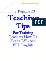 Liz Regan's 20 Teaching Tips For Training Teachers How To Teach ESL and EFL English