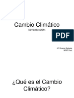 Cambio Climático. Por Juan Carlos Riveros - 19nov14