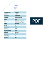 Govt. of Karnataka Bangaloreone Receipt