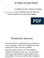 Production Function