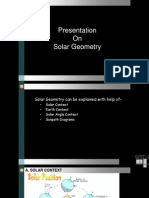 Solar Geometry 2003 Compatible