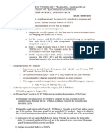 First Internal Question Bank SUB: DSPA (10TE74) DATE: 03/09/2014