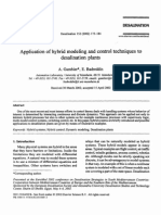 Application of Hybrid Modeling and Control Techniques To Desalination Plants. Gambier. 2002. Desalination