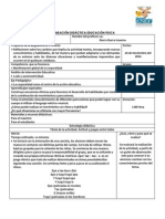 Planeación Didáctica Educación Fisica BLOQUE II