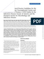 UTI Guidelines IDSA 2010