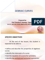 Lesson 13 Algebraic Curves