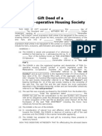 Gift Deed of A Flat in Co-Operative Housing Society