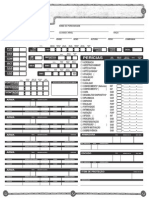 Ficha Vetorizada Druida Pathfinder Style