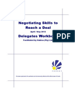 Fasset Negotiating Skills To Reach A Deal 2012 Workbook