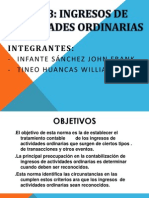 Nic 18: Ingresos de Actividades Ordinarias