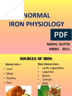 Normal Iron Physiology: Nikhil Gupta MBBS - 2011