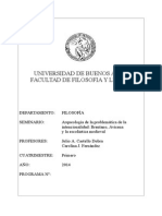 Arqueologia de La Problemática de La Intencionalidad (Castello Dubra)