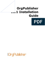 OrgPublisher 10 1 Installation Guide