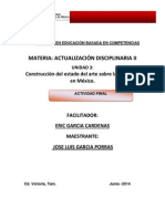 Construccion Del Estado Del Arte Sobre La Educacion en Mexico